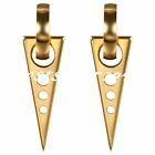 2-8pcs Men Women Stainless Steel Punk Triangle Drop Huggie Hinged Hoop Earrings