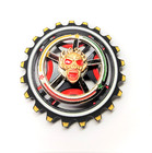 Premium Metal 2-way Spinning Fidget Spinner Skulls Toy Boys Kids Unique Cool Big