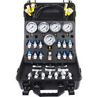 Vevor Hydraulic Pressure Test Kit 5 Hoses 5 Gauges 13 Couplings 14 Connectors