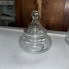 Vintage Glass Apothecary Jar Small 5 5    Tall X 4 25    Wide