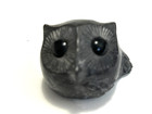 Wolf Original Soapstone Owl Figurine Canada Hand Carved Vintage Signed Mcm