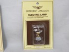  4  Vintage Concord Miniatures Electric Lamp Ceiling Lighting Dollhouse 12v  new
