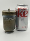 Vintage Wade  ireland  Egg Coddler Dark Sage Green Glaze W  Shamrock Band Decor