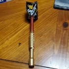 Nos Vintage Miller Genuine Draft Mgd Dart Beer Tap Handle Brass
