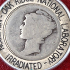 Early Mercury Dime Irradiated Oak Ridge National Laboratory Encased