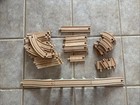 Lot Of 46 Wooden  Railway Track Thomas   Friends Or Brio 43 Pieces   3 Pc Bridge