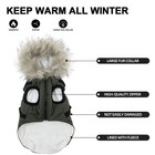 Dog Coat With Built In Harness  Dog Jacket With Faux Fur Hood  Dogs Vest With   