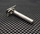 Vintage 1940 s Gillette Fat Handle Tech De Safety Razor Triangle Slots Clean 