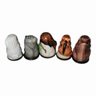 Vintage Friends Of The Forest Porcelain Animal Thimbles 5 Pc Lot 1982