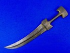 Antique 19 Century Middle East Turkish Large Wootz Ottoman Jambia Knife Sword