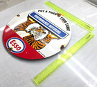 Esso 12  X 12  Vintage Genuine Porcelain Sign Pump Plate Gas Station Oil Flat