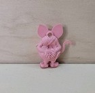 Original Rat Fink Vintage Charm Pink Ed Roth 1960s Gumball Figure Ed Roth