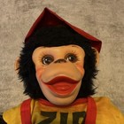 Zippy Zip The Chimp Vintage Monkey Doll 1965 Red Overalls Yellow Shirt Hat