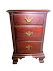 Vintage Mahogany Nightstand Mahogany End Table 3 Drawers Kling Co   Ship  40 00