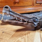 Large Hand-carved Wooden African Crocodile Malawi 90cm 78cm Weight 4 5kg 3 7kg