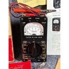 Vintage Triplett Model 666-r Volt-ohm-milliammeter With Original Box   Papers