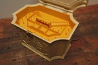 Vintage Max Klein Plastic Sewing Box With Yellow Tray