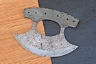 Custom Handmade Forged Damascus Steel Chef Knive Ulu Knife Blank Blade 2516