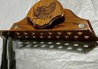 Wild Turkey Hunting Tail Beard Mount Oak Holder Trophy 20 Gauge Plaque Taxidermy