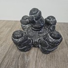 Vintage Wolf Original Hand Carved Cast Sculpture Eskimo Inuit Kids Blanket Toss