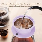 Vvgcs Collapsible Paperless Pour Over Coffee Maker With 4 33x4 33  Purple