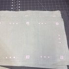 Vintage Art Deco Green And White Linen Placemat Napkin And Runner Set
