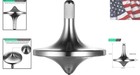 Stainless Steel Spinning Top   Exquisite Perfect Balance Well Made Metal Desk   