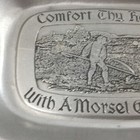 Vintage Wilton Armetale Pewter Bread Tray Comfort Thy Heart Farmer 10 5  L