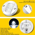 4x Round Marine Boat Led Stern Lights Waterproof White Cabin Deck Courtesy Light