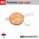 7mm X 1mm 9 32 x1 32 N52 Super Strong Disc Rare Earth Neodymium Magnets 7x1mm