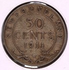 1911 Newfoundland 50 Cents Silver  2