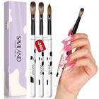 3pcs Acrylic Nail Brush Set  Size 8 10 14 Kolinsky Acrylic Nail Brushes For Acry