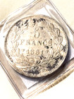 1831 France 5 Francs King Louis Phillipe Lille 90  Silver Coin