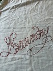 Vintage Antique Large Hand Embroidered Cotton Laundry Bag Arts And Crafts 20-30s
