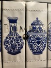 Bombay Company Blue White Embroidered Cocktail Napkins Set Of 4 Chinoiserie