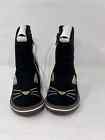 New Toddler Girls Black Cat Kitty Boots Faux Suede Faux Fur Wonder Nation