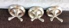 Brushed Nickel Heavy Double Robe Towel Hook Wall Mount 3 Available Vgc