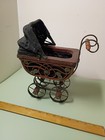 Vintage Antique Victorian Wood Wicker Doll Carriage Buggy Salesman Sample Stroll