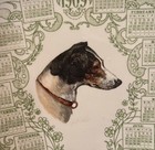 Jack Russell Antique 1909 Advertising Calendar Plate 