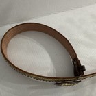 Kids Brown Beige Red Yellow Western Geometric Beaded Adjustable Belt