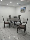 Henredon Portfolio Chippendale Mahogany Dining Table   4 Chairs