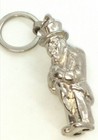 Good Luck Gobbo Hunchback Metal  Italian 4  Charm Key Chain  Made In Italy