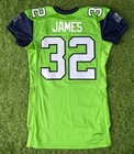 Edgerrin James Seattle Seahawks 2009 Alternate Team Issued Football Game Jersey