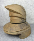 Vintage Millinery Puzzle Antique Hat Cap Factory Wood Block Industrial Mold
