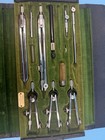 Vintage Keuffel   Esser K e Mercury Drafting Tool Set W  Original Snap Case