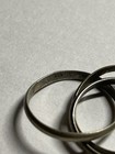 Sterling Silver 925 Interlocking Rolling Band Ring Size 11
