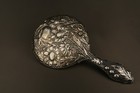 Antique Sterling Silver Repousse  Hand Mirror William Henry Spar Birmingham 1904