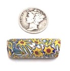 Rare Fine Old Venetian Antique Morano Star Multi Millefiori Trade Beads