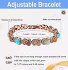 Women s Bracelet Magnetic Therapy Arthritis Pain Relief Pure Solid Copper 