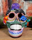Day Of The Dead Sugar Skull Ocean Sea Life Octopus Fish Handmade Mexico Folk Art